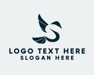 Pigeon - Bird Letter S logo design