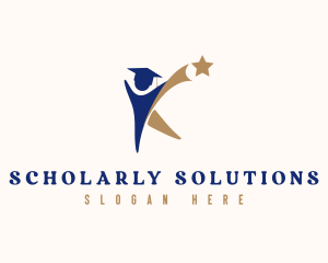 Scholar - Student Scholar Graduation logo design