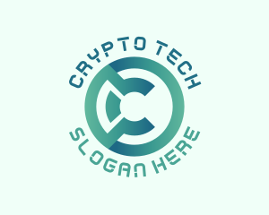 Crypto - Cyber Crypto Currency logo design