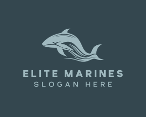 Ocean Whale Marine logo design