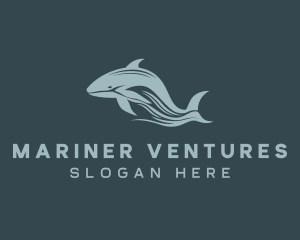 Ocean Whale Marine logo design