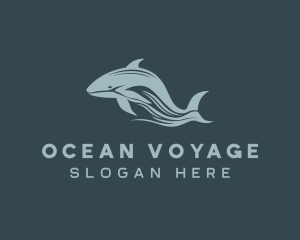 Ocean Whale Marine logo design