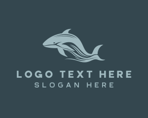 Whale - Ocean Whale Marine logo design