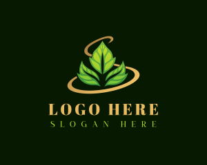 Garden Leaves Planting Logo