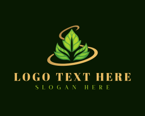 Grasscutter - Garden Leaves Planting logo design