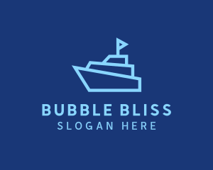 Boat Cruise Ship Logo