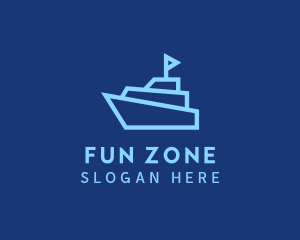 Boat Cruise Ship Logo