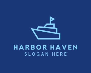 Dock - Boat Cruise Ship logo design