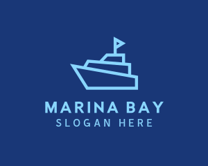 Seaport - Boat Cruise Ship logo design