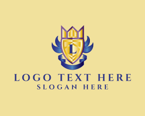 Heraldry - Regal Shield Crest logo design