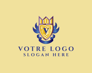 Heraldry - Regal Shield Crest logo design