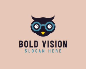 Child Optical Owl logo design