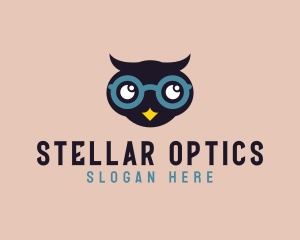 Child Optical Owl logo design