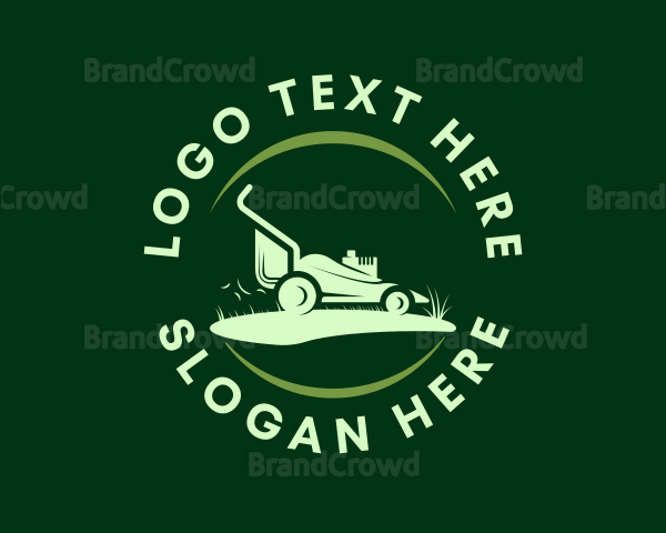 Yard Lawn Mower Logo