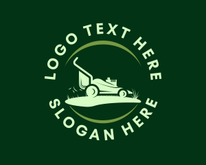 Yard Lawn Mower logo design