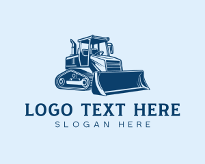 Heavy Machinery - Skid Steer Builder Machinery logo design