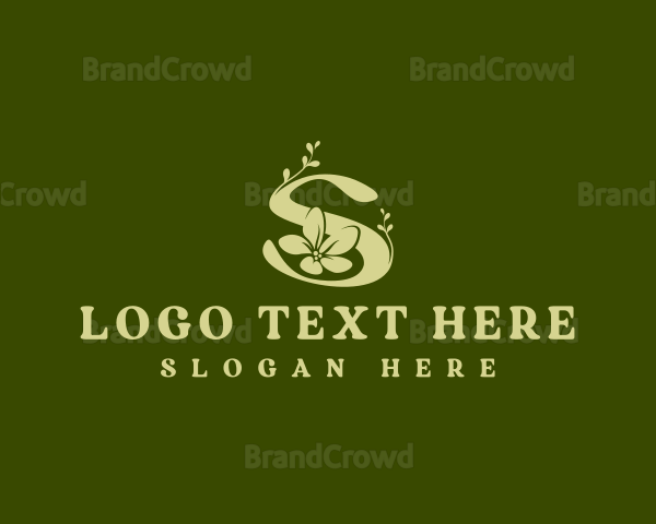 Eco Flower Letter S Logo