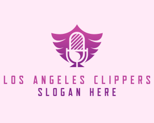 Wings Microphone Podcast Logo