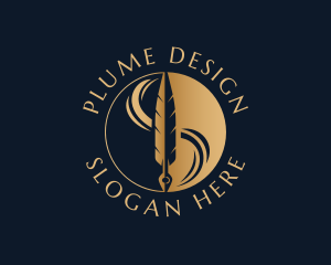 Plume - Gold Quill Publishing logo design