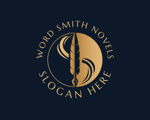 Novelist - Gold Quill Publishing logo design