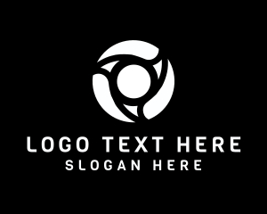 Steering Wheel - Digital Camera Lens logo design