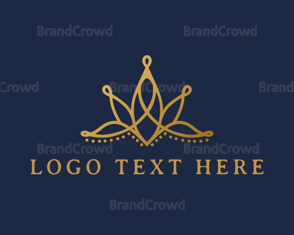 Elegant Flower Crown Logo