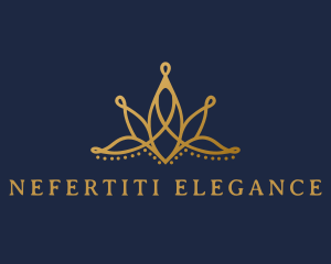 Elegant Flower Crown logo design