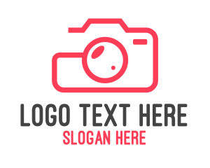 Camera - Camera Photography Outline logo design