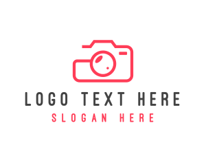 Blogger - Camera Photography Studio logo design
