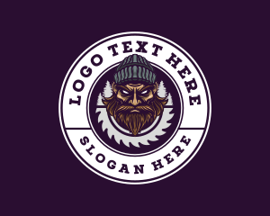 Logging - Lumberjack Sawmill Workshop logo design