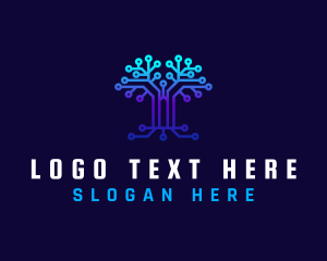 Join - Technology Tree Connection logo design