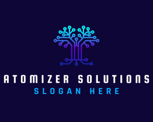 Technology Tree Connection logo design