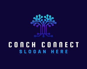 Technology Tree Connection logo design