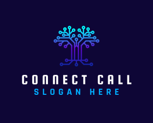 Technology Tree Connection logo design