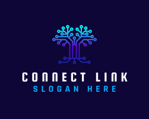 Technology Tree Connection logo design