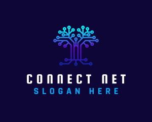 Technology Tree Connection logo design