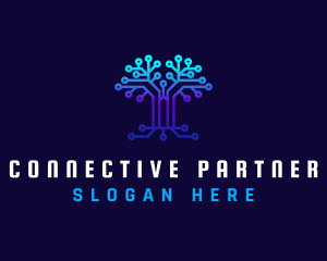 Technology Tree Connection logo design