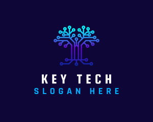 Technology Tree Connection logo design