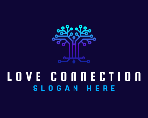 Technology Tree Connection logo design