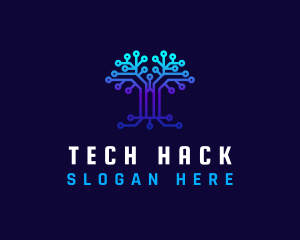 Technology Tree Connection logo design