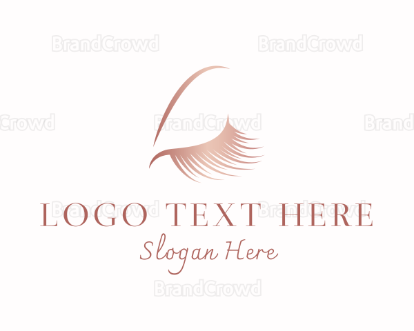 Beauty Cosmetic Eyelashes Logo