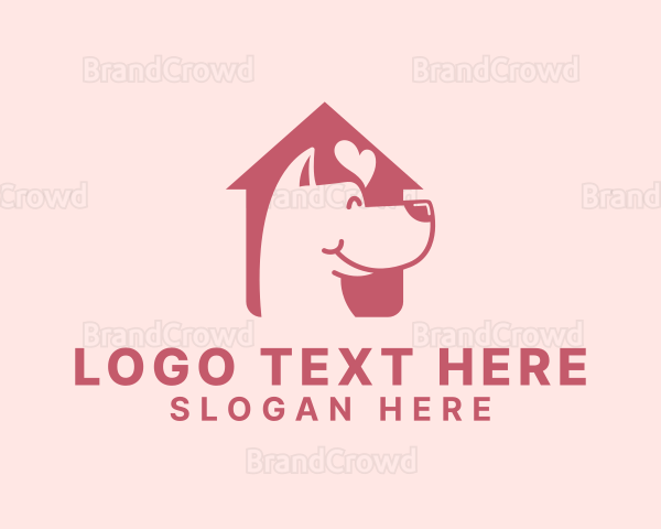Pet Dog Love Shelter Logo
