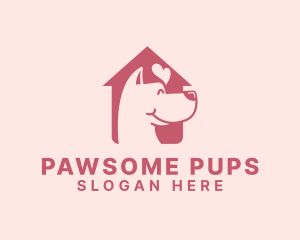 Pet Dog Love Shelter logo design