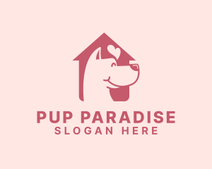 Pet Dog Love Shelter logo design