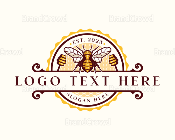 Bee Hive Honey Logo