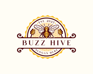 Hive - Bee Hive Honey logo design