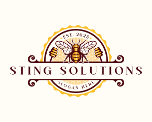 Sting - Bee Hive Honey logo design