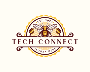 Apothecary - Bee Hive Honey logo design