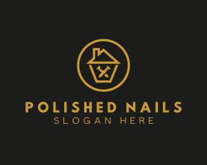 Nail House Construction logo design