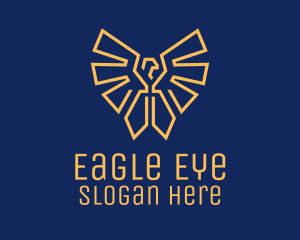 Military Eagle Badge logo design